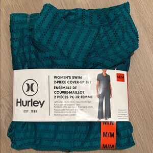 Hurley Women's Blue 2-Piece Swim Cover-Up